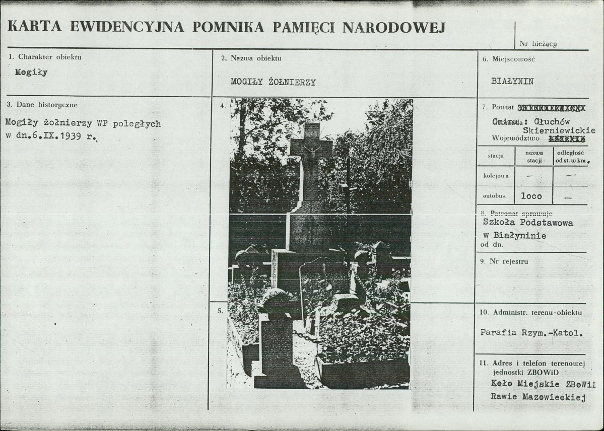 Karta cmentarza, skan nr 6