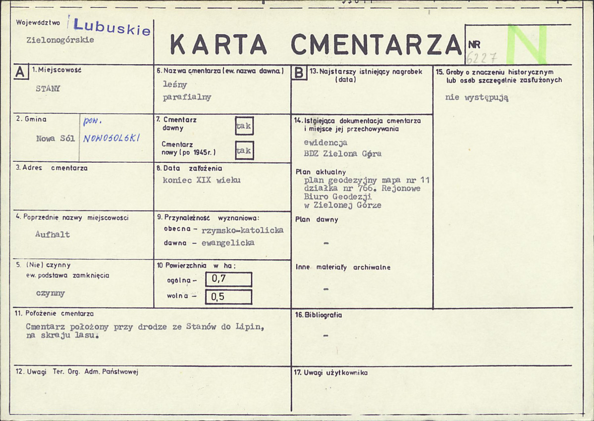 Karta cmentarza, skan nr 1