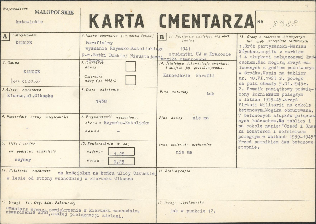 Karta cmentarza, skan nr 1