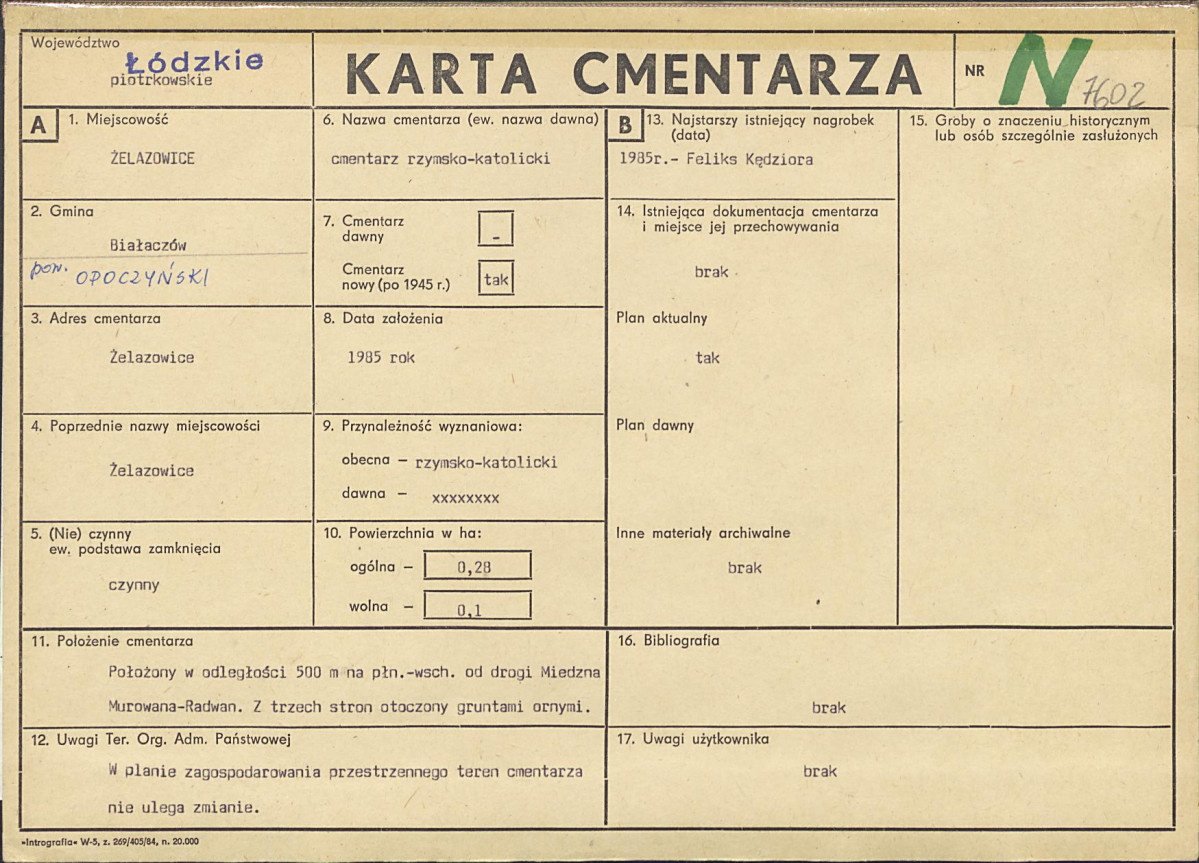 Karta cmentarza, skan nr 1