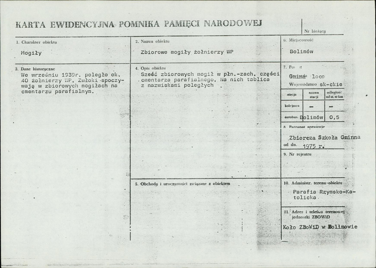 Karta cmentarza, skan nr 5