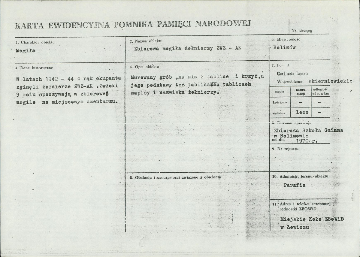 Karta cmentarza, skan nr 7