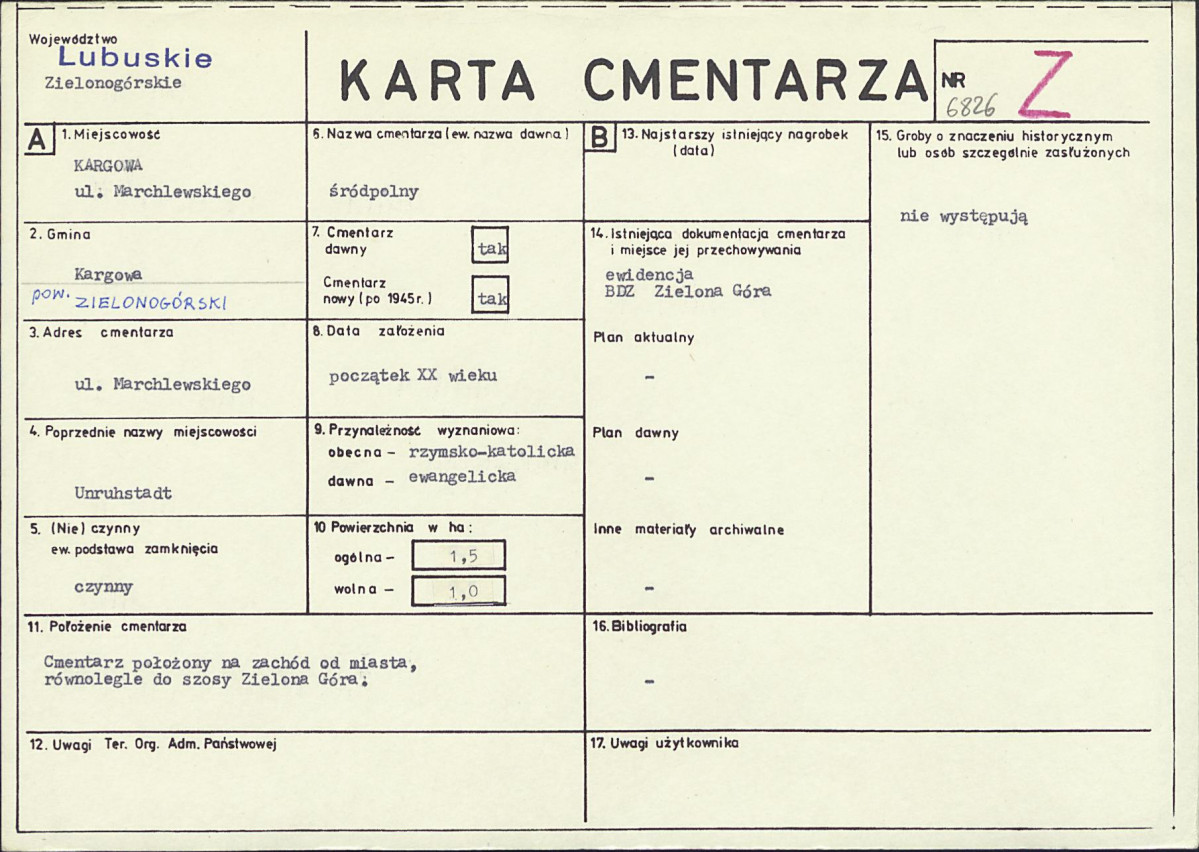 Karta cmentarza, skan nr 1