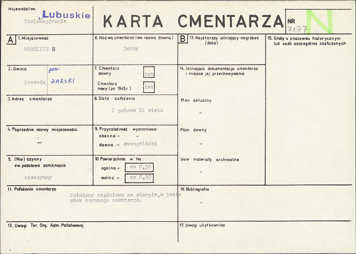 Karta cmentarza, skan nr 1
