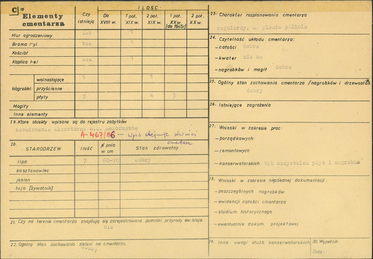 Karta cmentarza, skan nr 2