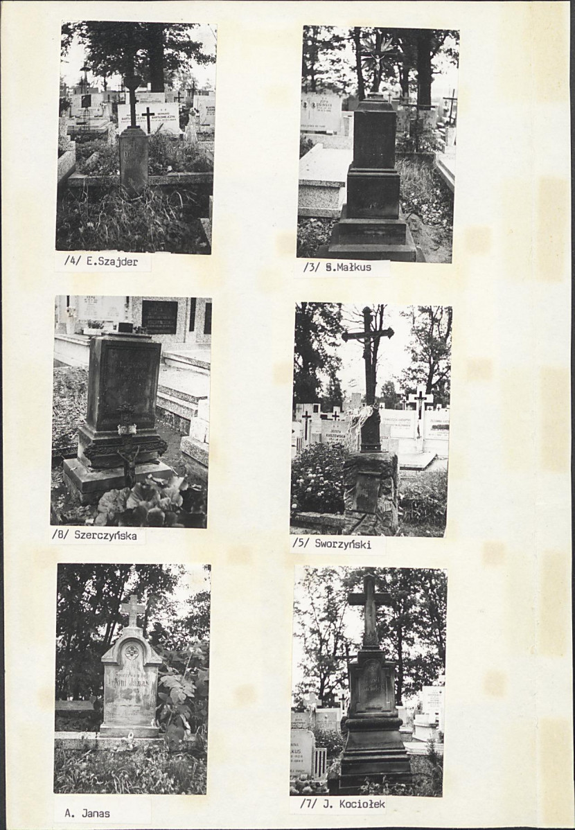 Karta cmentarza, skan nr 8