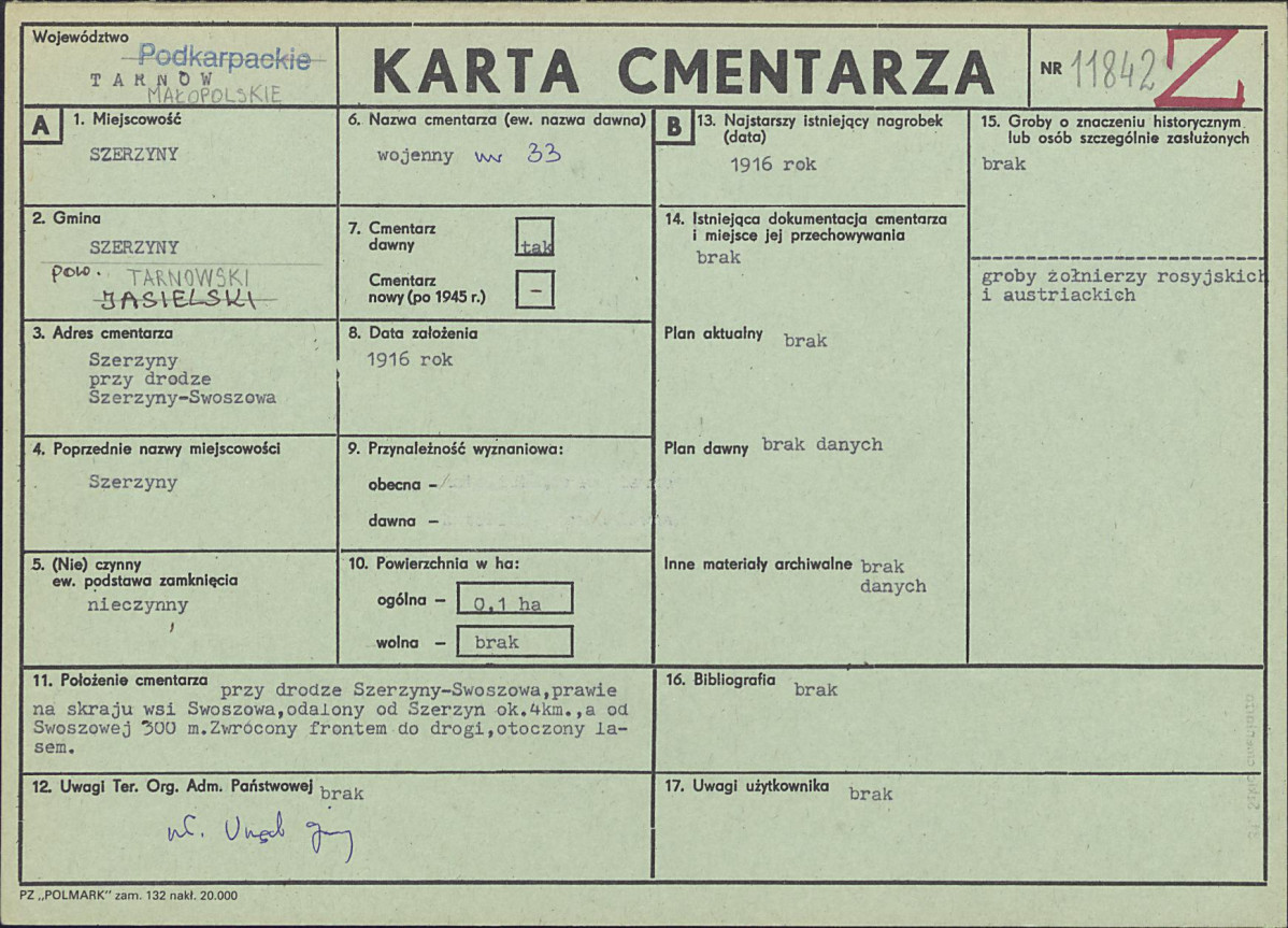 Karta cmentarza, skan nr 1