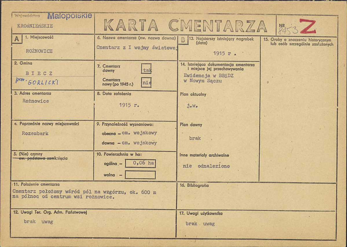 Karta cmentarza, skan nr 1