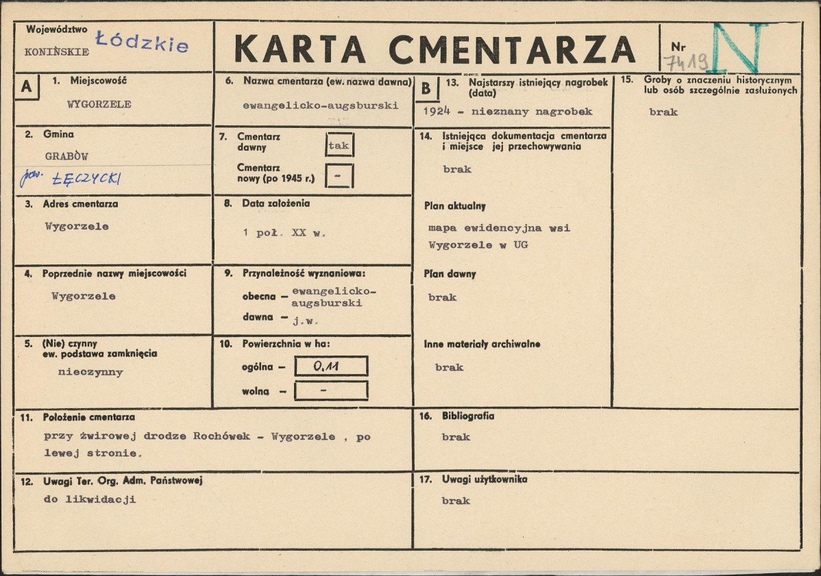 Karta cmentarza, skan nr 1