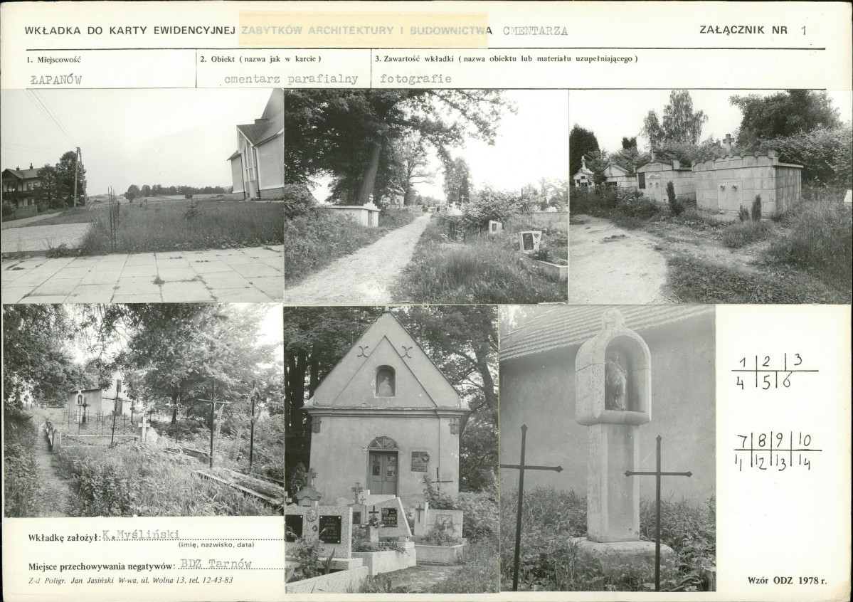 Karta cmentarza, skan nr 5