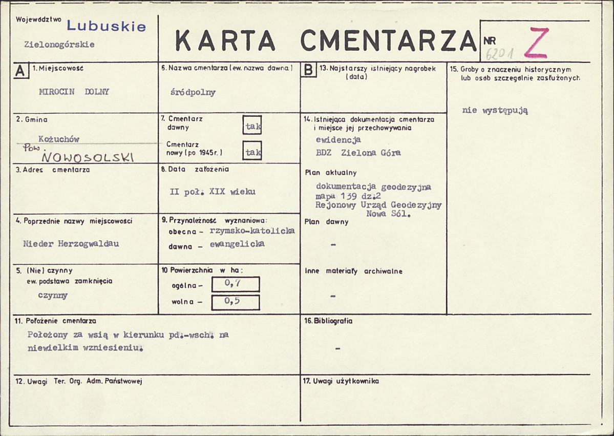 Karta cmentarza, skan nr 1