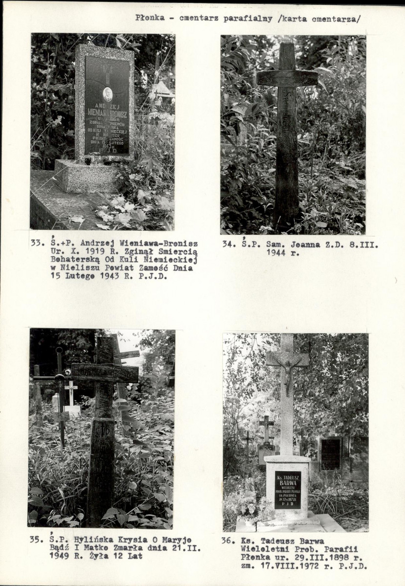 Karta cmentarza, skan nr 13