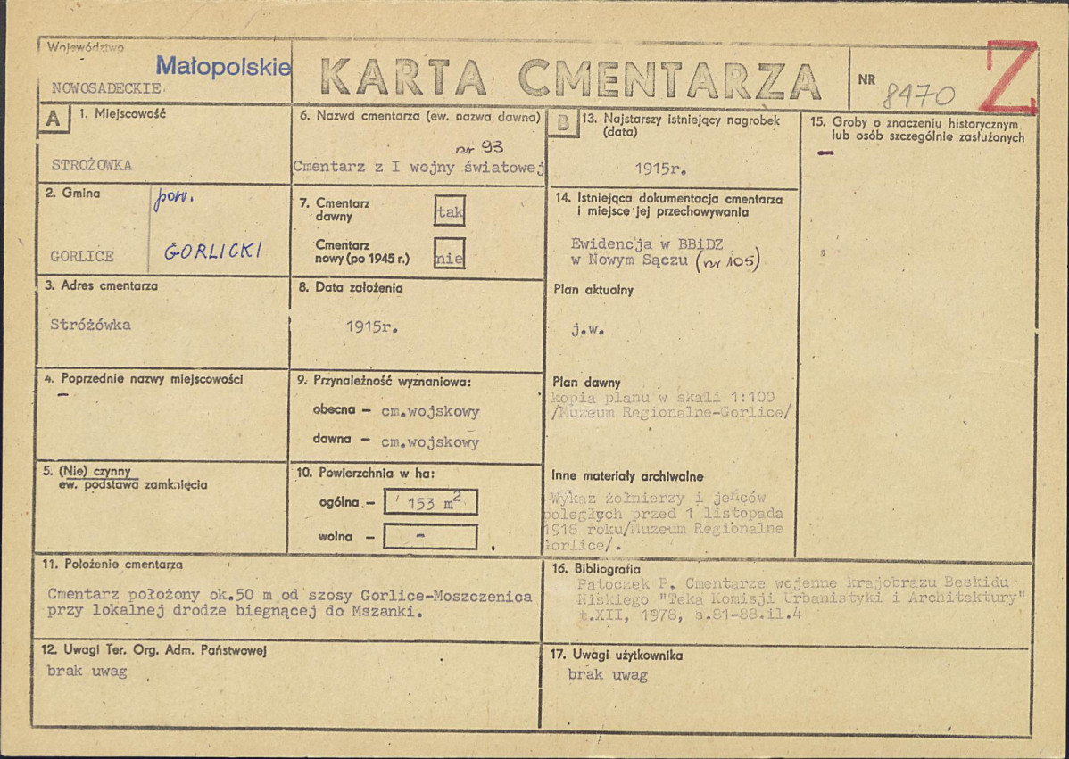 Karta cmentarza, skan nr 1