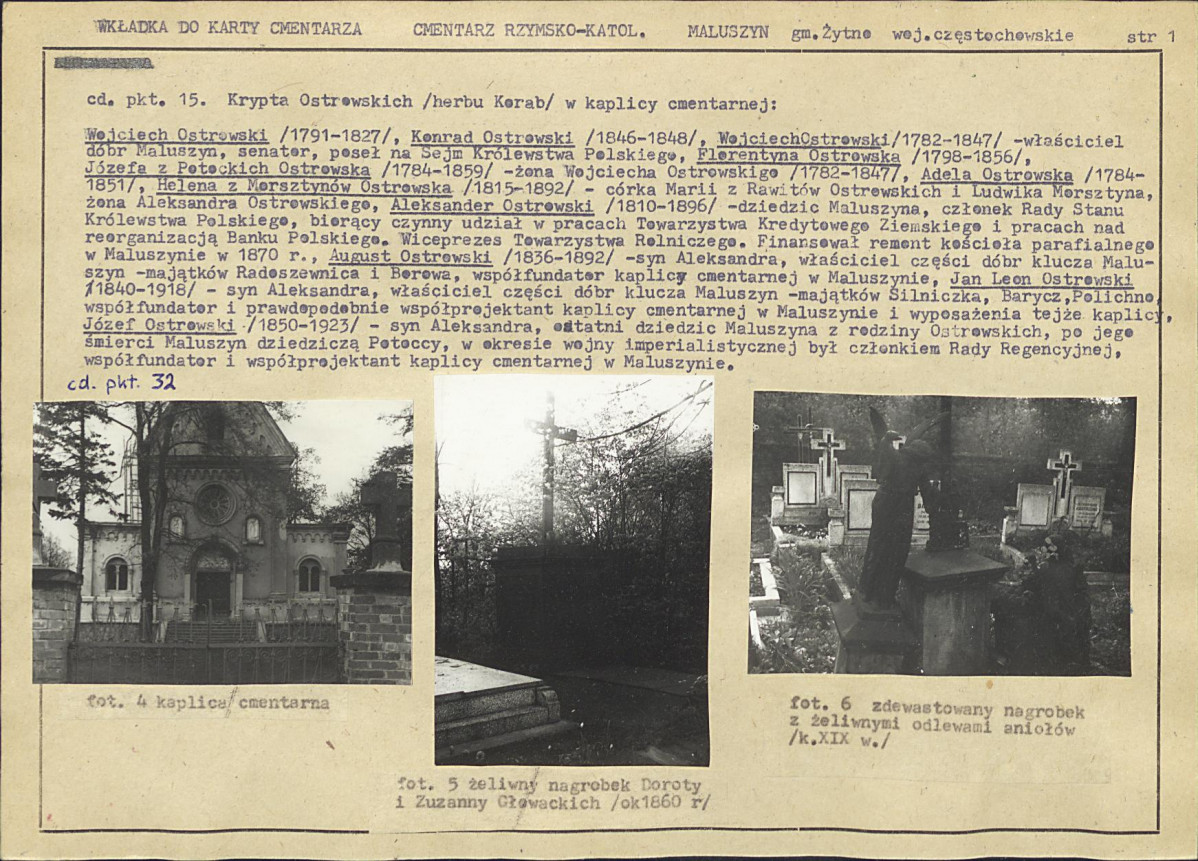 Karta cmentarza, skan nr 5