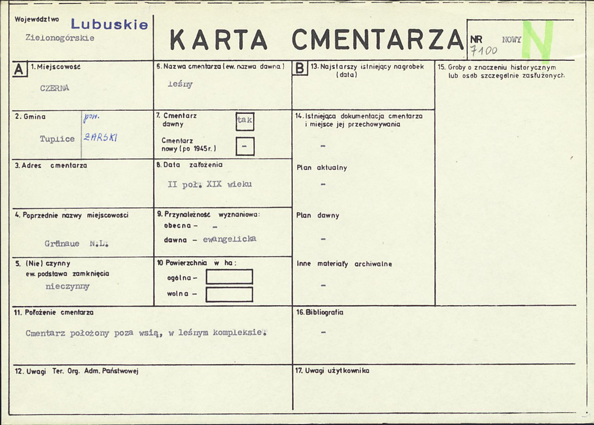Karta cmentarza, skan nr 1