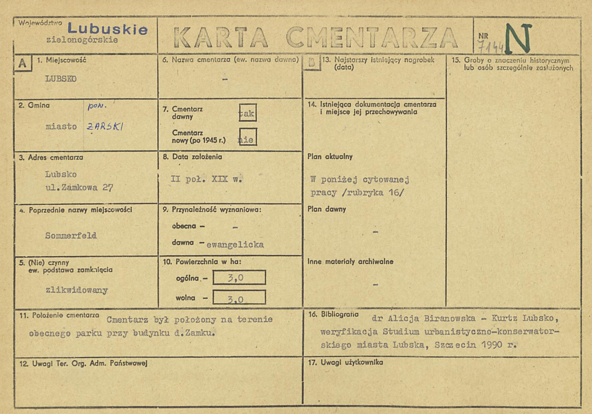Karta cmentarza, skan nr 1