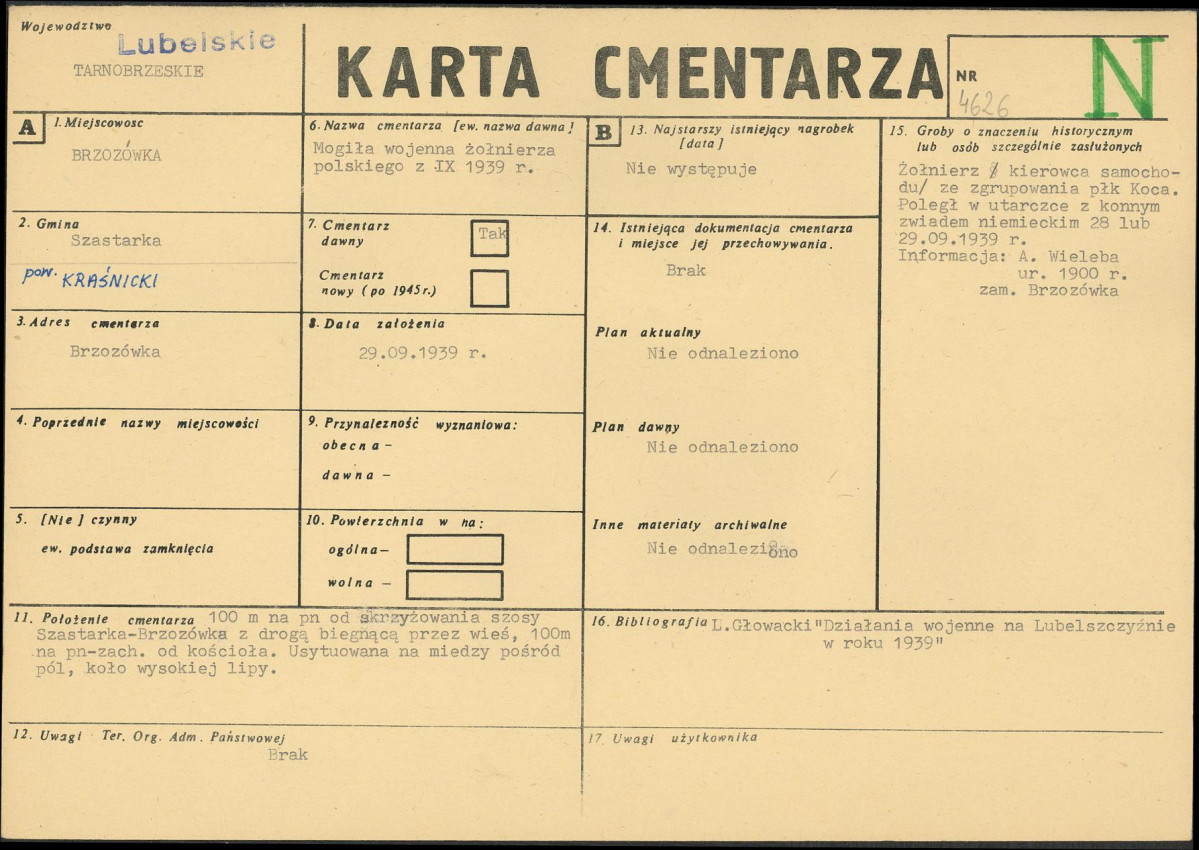 Karta cmentarza, skan nr 1