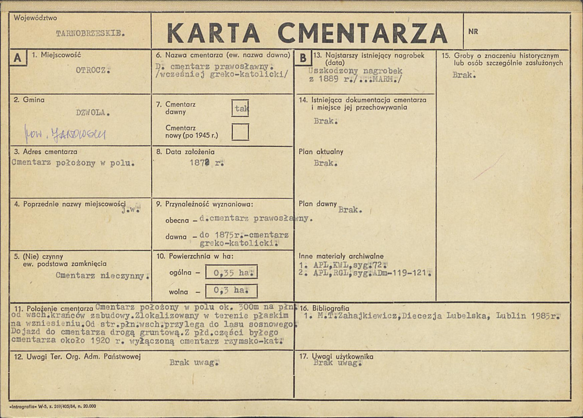 Karta cmentarza, skan nr 1
