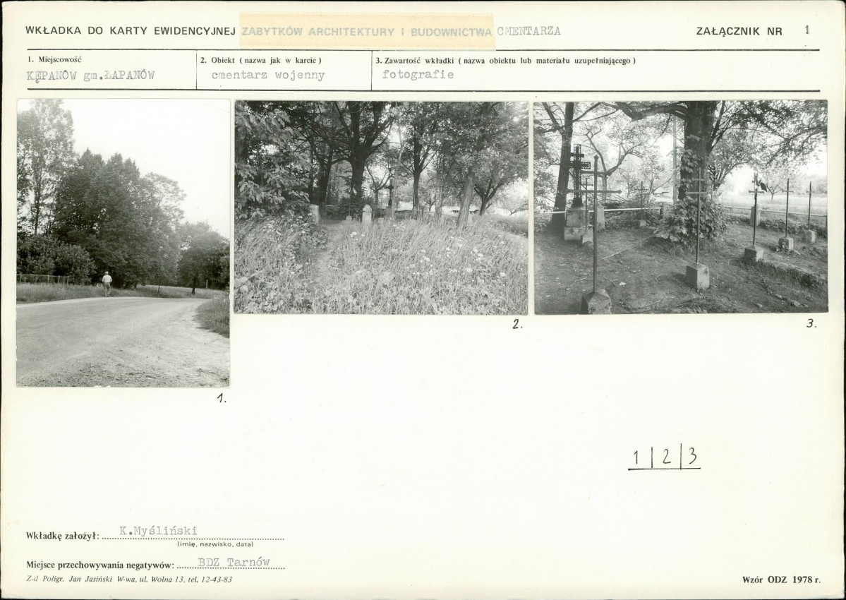 Karta cmentarza, skan nr 5