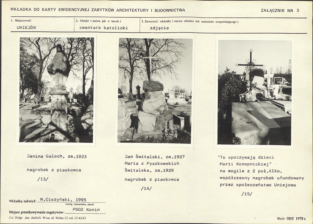 Karta cmentarza, skan nr 11