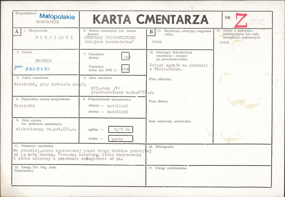 Karta cmentarza, skan nr 1