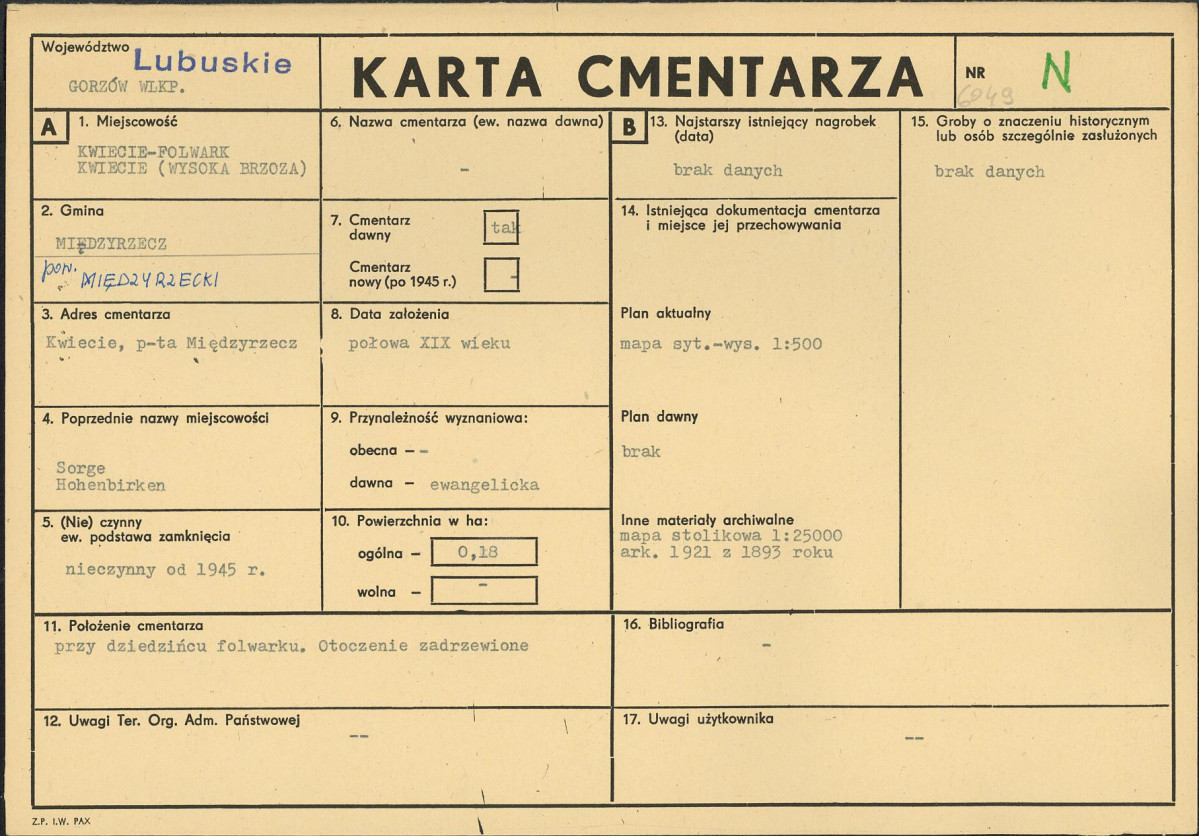 Karta cmentarza, skan nr 1