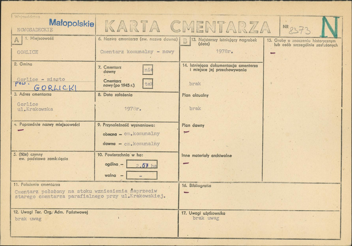 Karta cmentarza, skan nr 1