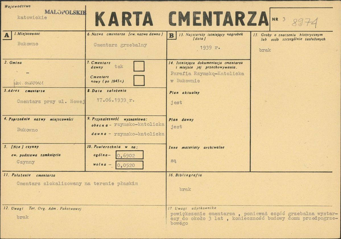Karta cmentarza, skan nr 1