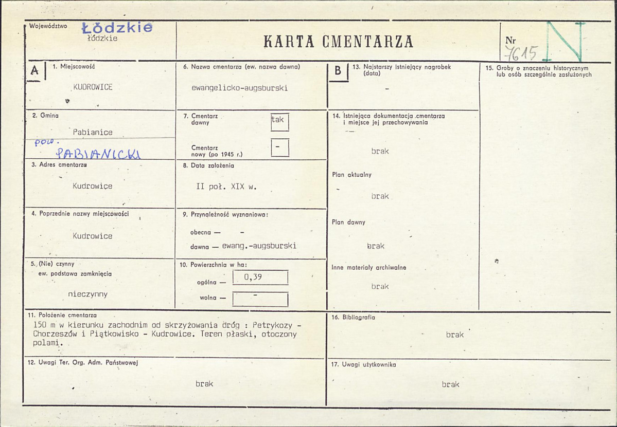 Karta cmentarza, skan nr 1
