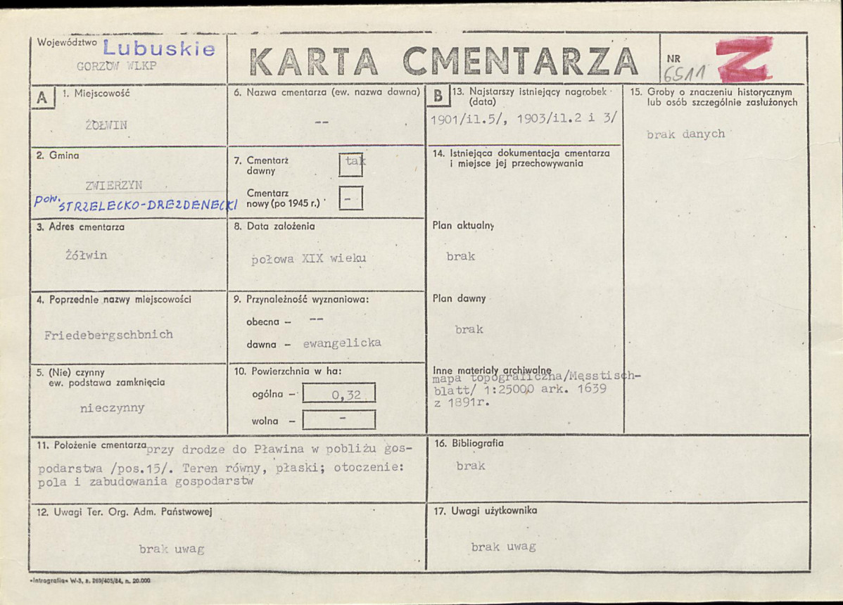 Karta cmentarza, skan nr 1