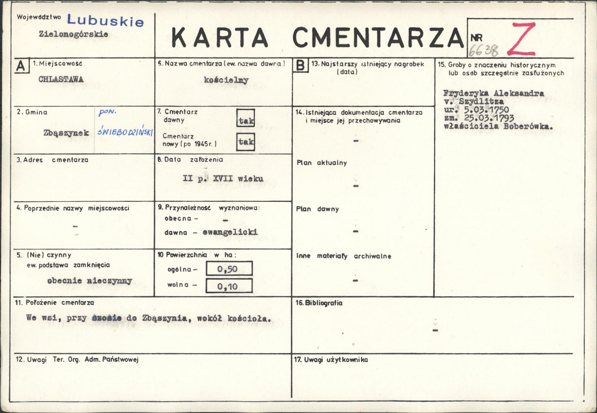 Karta cmentarza, skan nr 1
