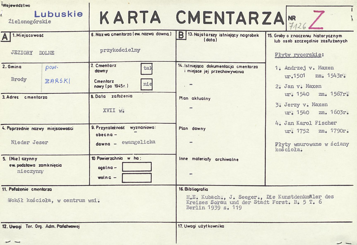 Karta cmentarza, skan nr 1