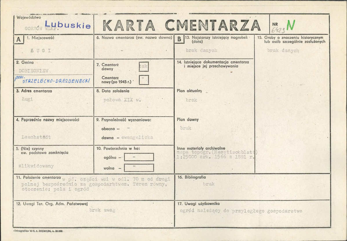 Karta cmentarza, skan nr 1