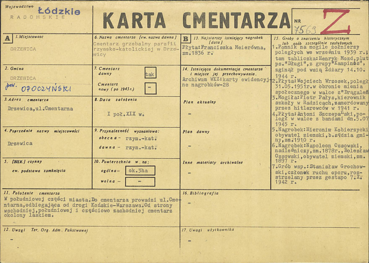 Karta cmentarza, skan nr 1