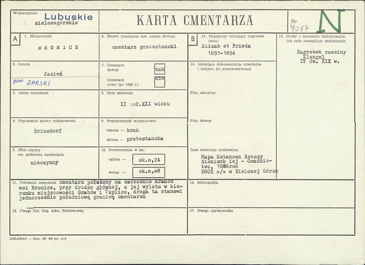 Karta cmentarza, skan nr 1