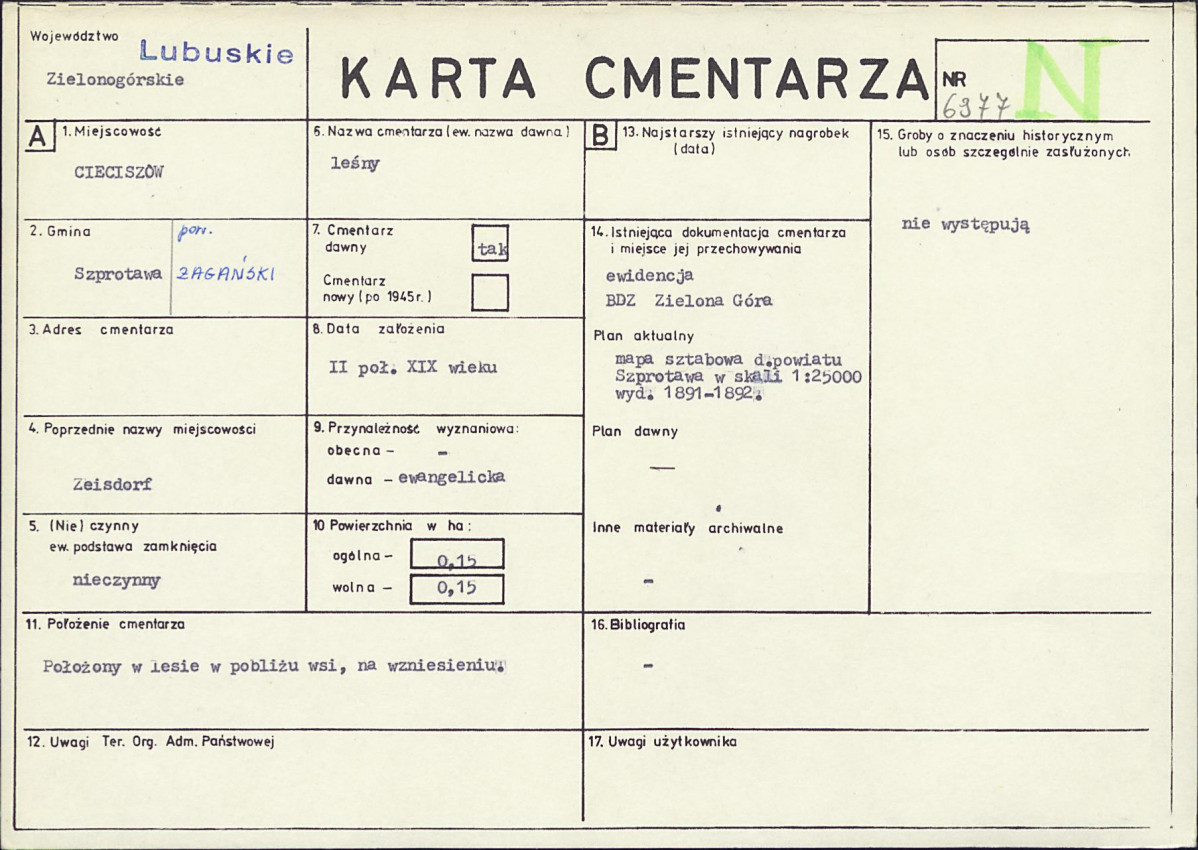 Karta cmentarza, skan nr 1