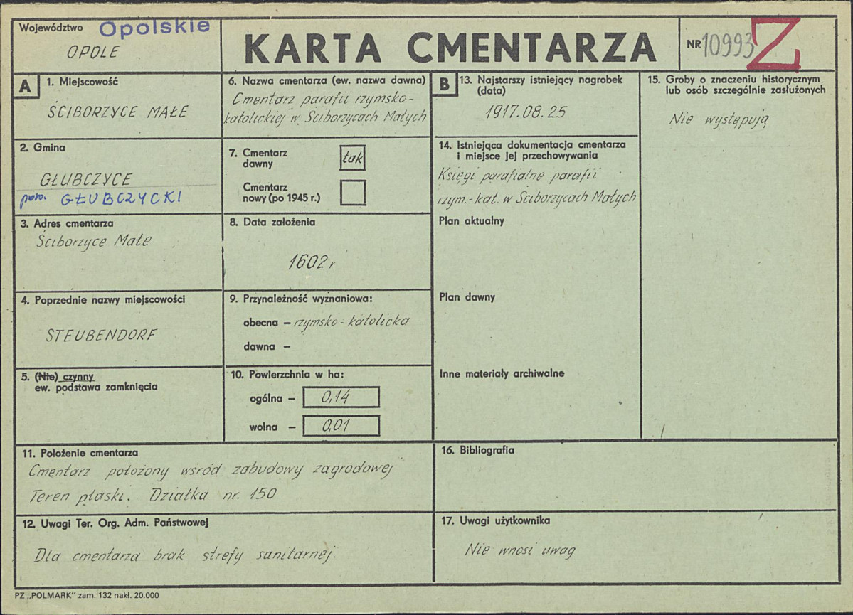Karta cmentarza, skan nr 1