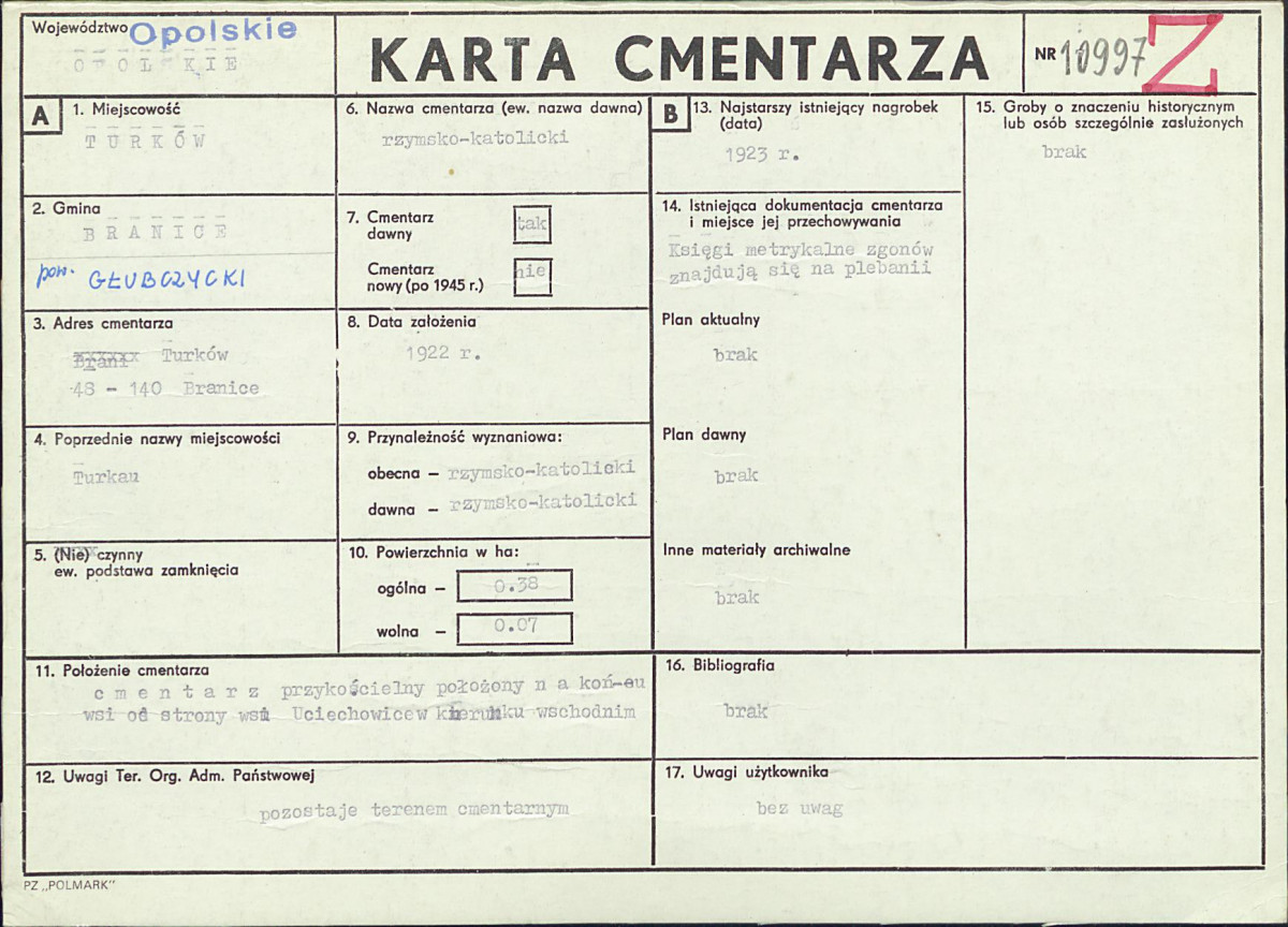 Karta cmentarza, skan nr 1