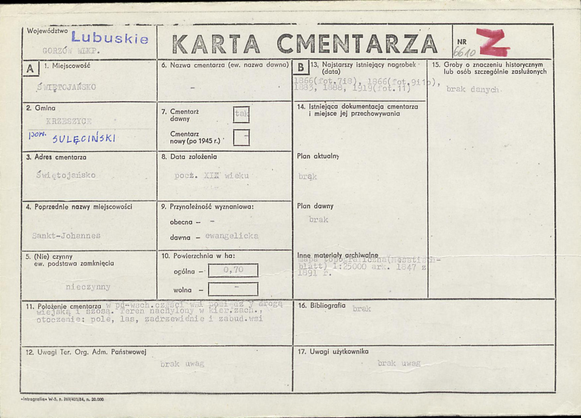 Karta cmentarza, skan nr 1