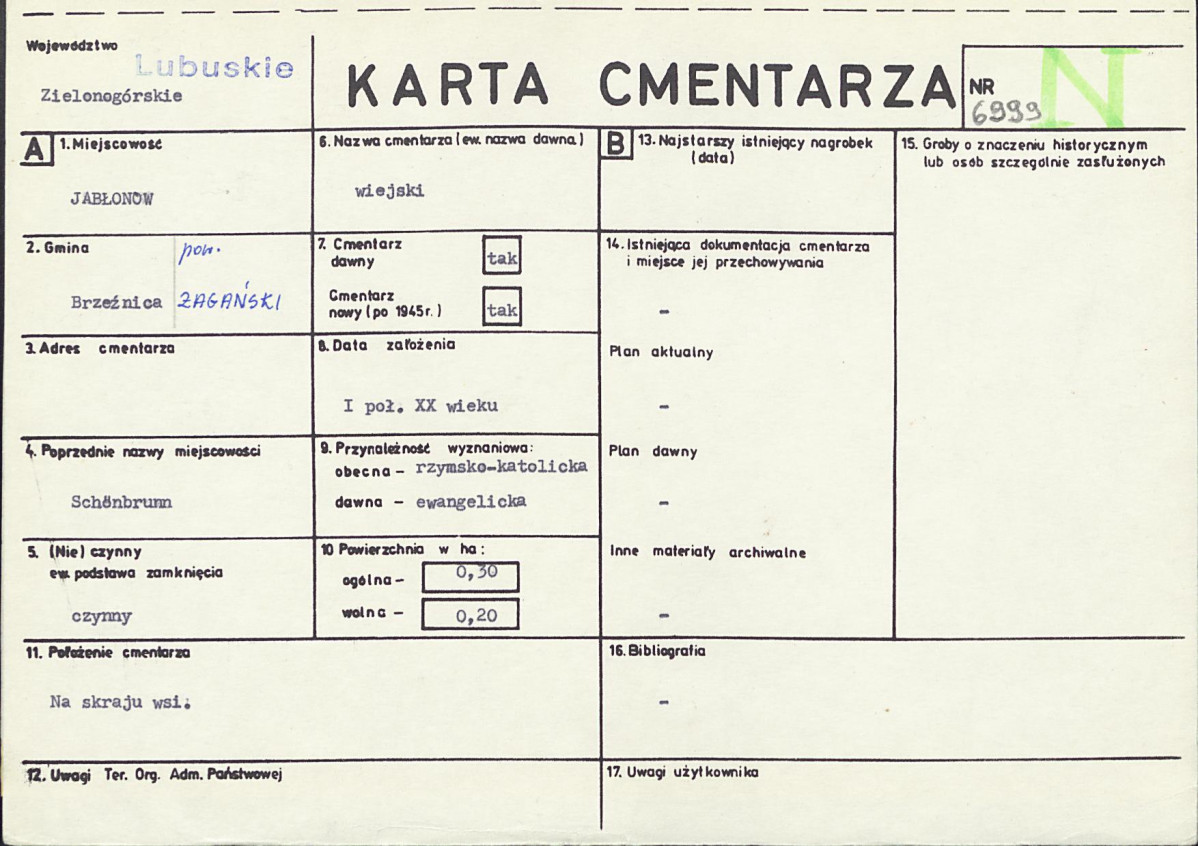 Karta cmentarza, skan nr 1