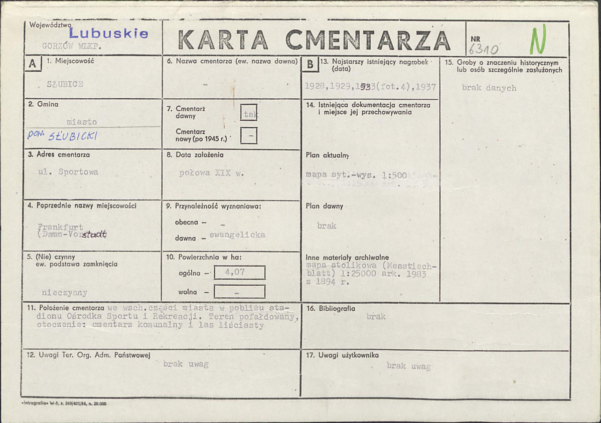 Karta cmentarza, skan nr 1