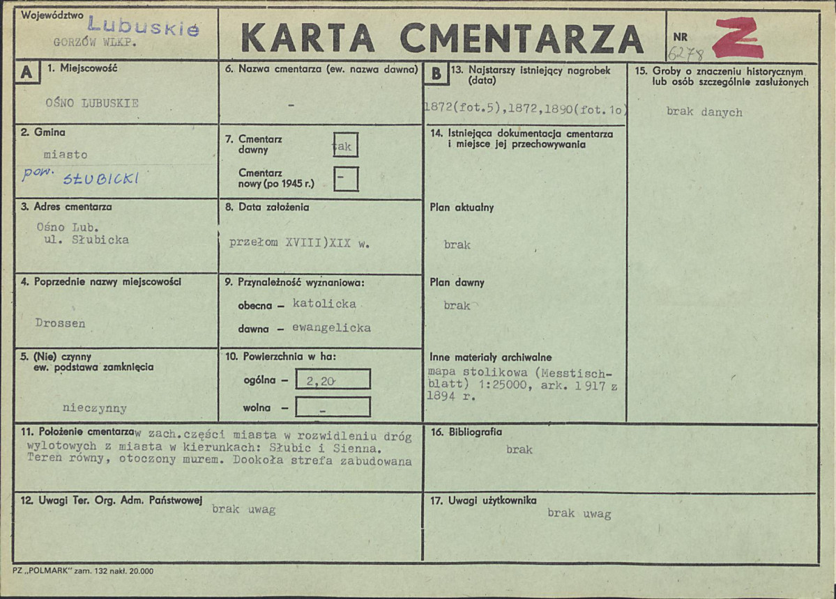 Karta cmentarza, skan nr 1