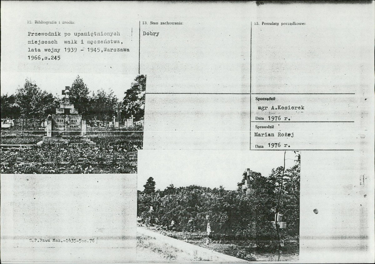 Karta cmentarza, skan nr 9