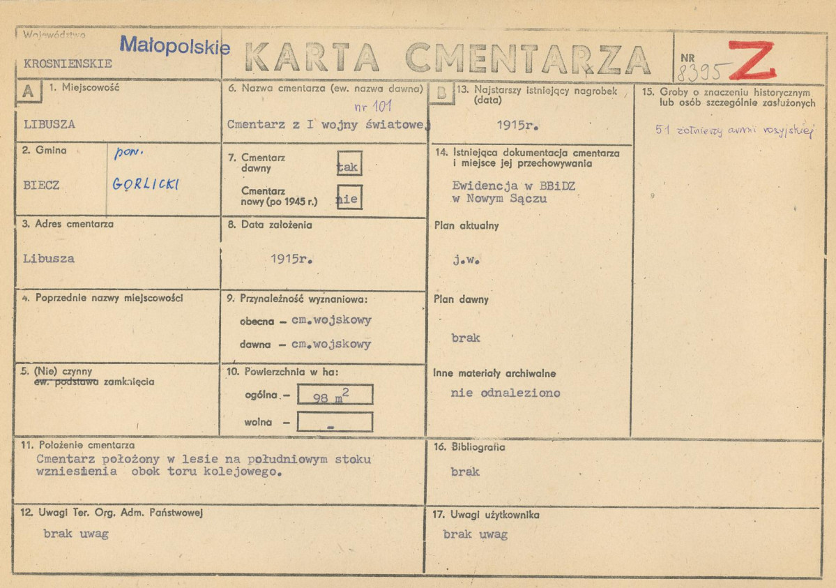 Karta cmentarza, skan nr 1