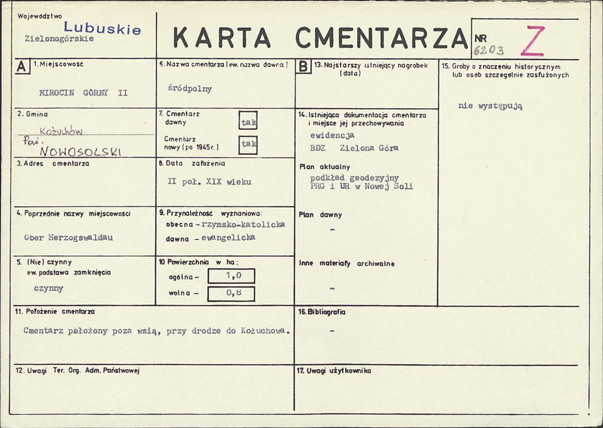 Karta cmentarza, skan nr 1