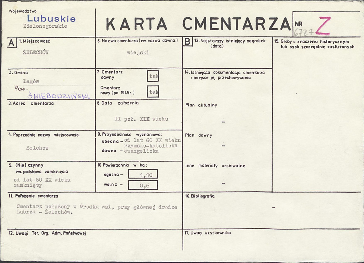 Karta cmentarza, skan nr 1