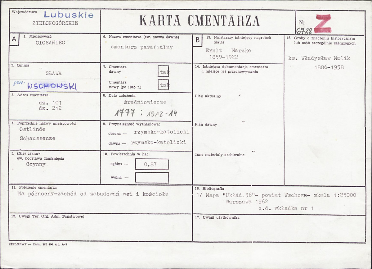 Karta cmentarza, skan nr 1