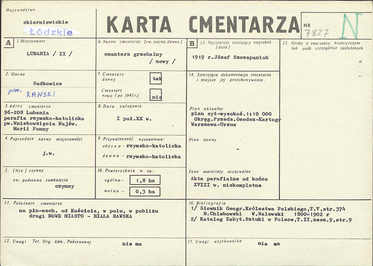 Karta cmentarza, skan nr 1