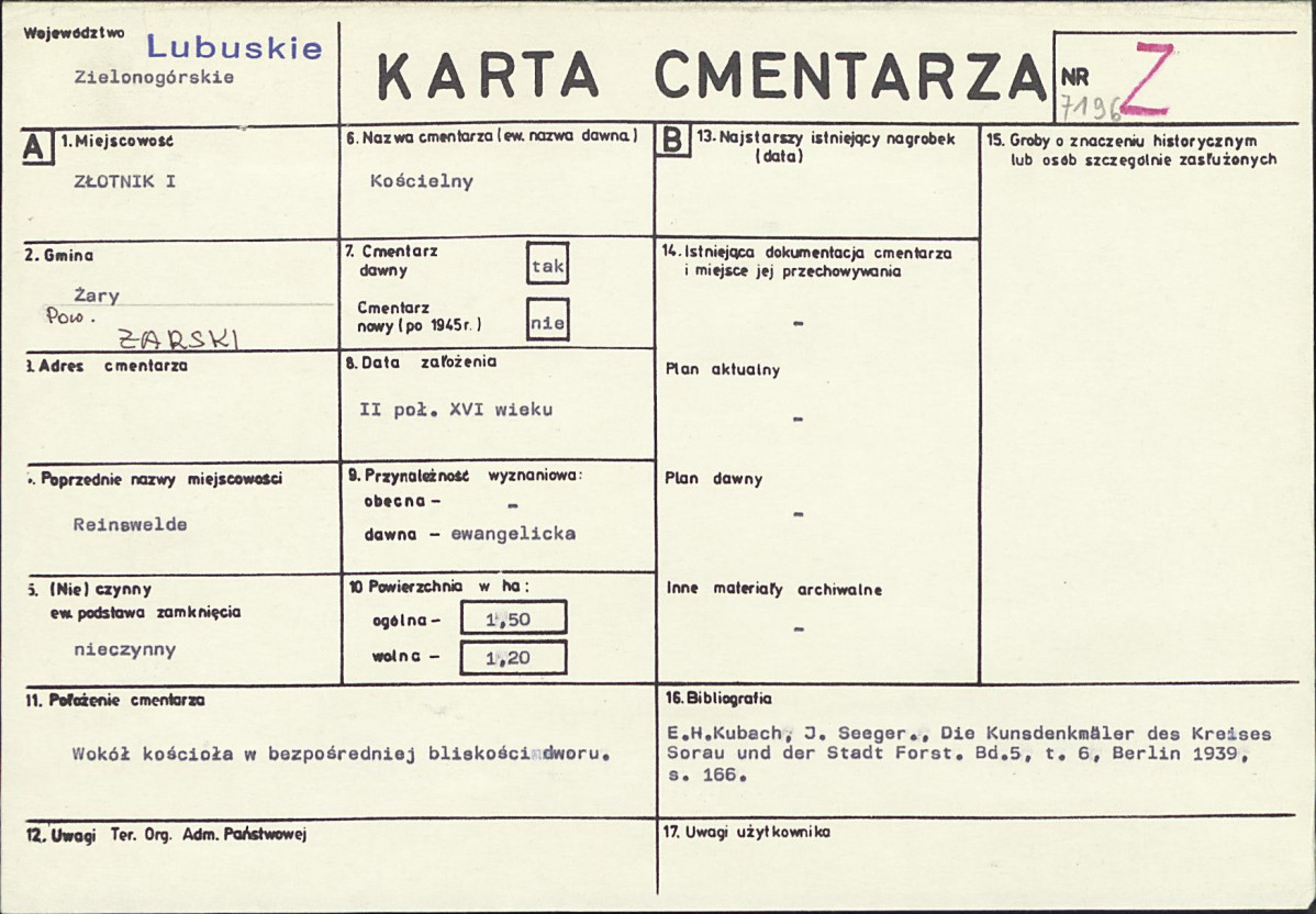 Karta cmentarza, skan nr 1