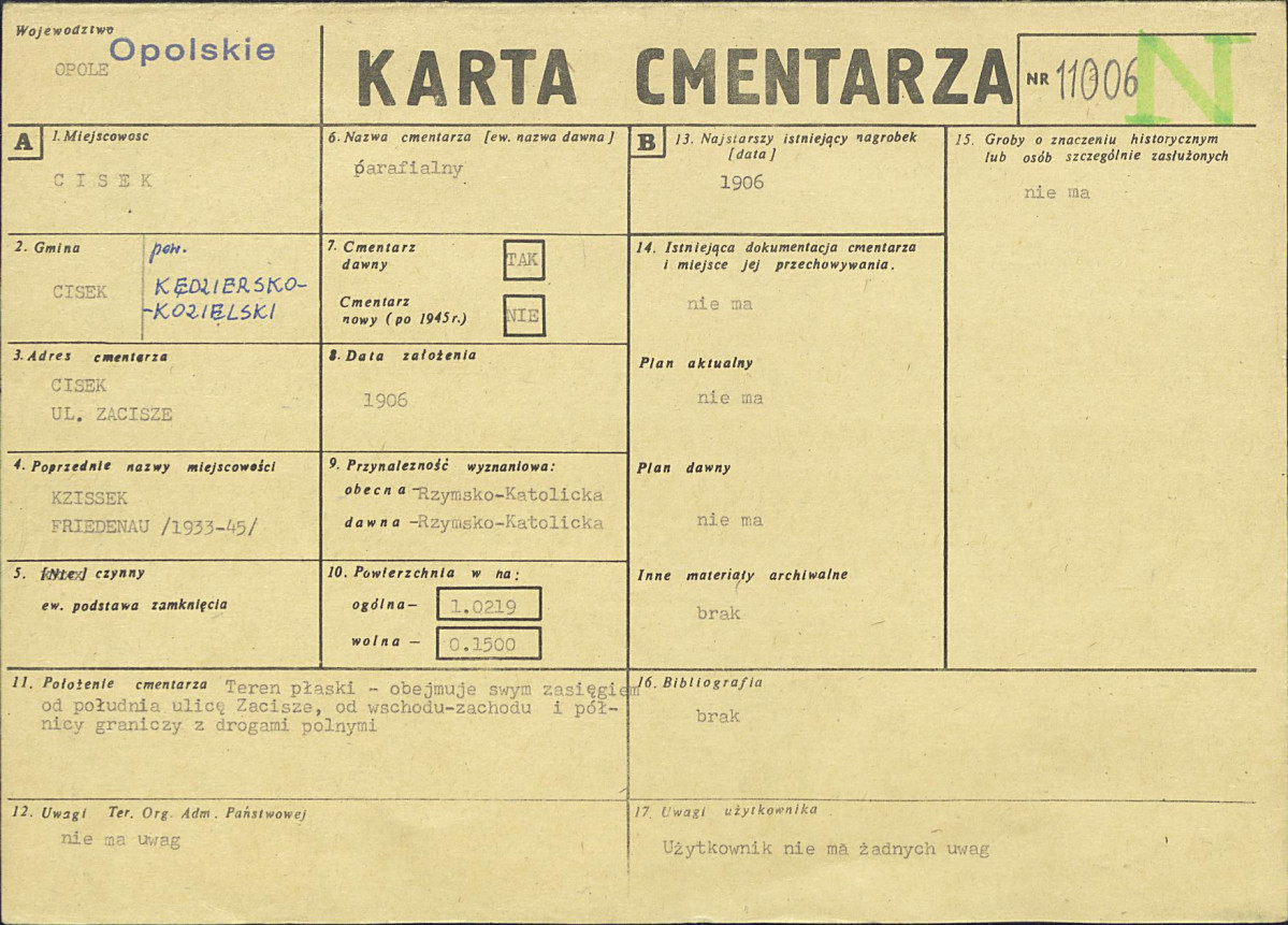 Karta cmentarza, skan nr 1